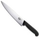 Нож кухонный разделочный Victorinox Fibrox 22 см, черный