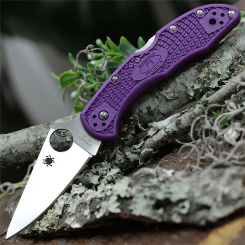 Ніж Spyderco Delica 4 Lightweight, VG-10, FRN purple