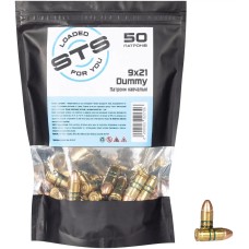 Фальш-патрон STS Dummy кал 9x21 учебный 50 шт/уп