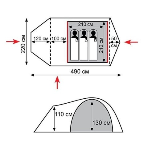 Палатка Tramp Cave v2 TRT-021