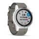 Смарт-часы Garmin fenix 5S Plus Sapphire белые с серым замшевым ремешком