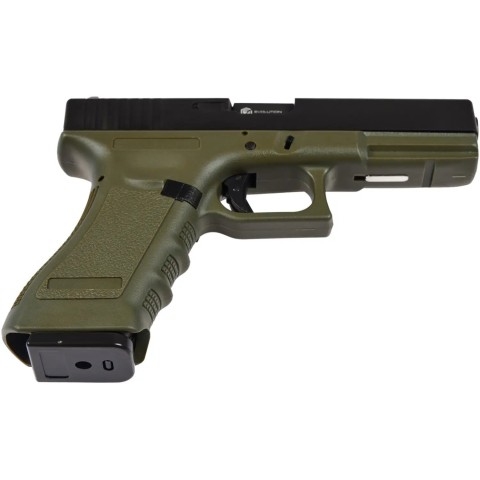 Пистолет страйкбольный Evolution E017 Gas 6 мм od green