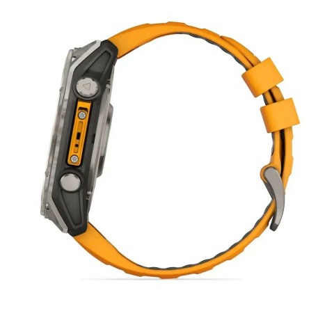 Смарт-годинник Garmin fenix 8 AMOLED (51 мм) Sapphire титан помаранчевий/графіт