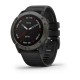 Смарт-часы Garmin fenix 6X Sapphire Edition серые DLC с черным ремешком