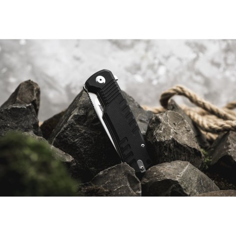 Ніж складаний туристичний Ganzo G769 (9 см) D2 / G10 чорний