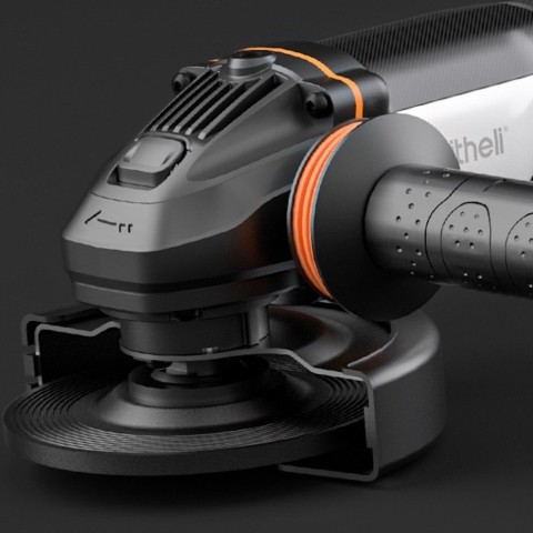 Акумуляторна кутова шліфмашина безщіткова Litheli, живлення від павербанку (УМБ Litheli Power Bank 20000 mAh, 45 W, 2А в комплекті)