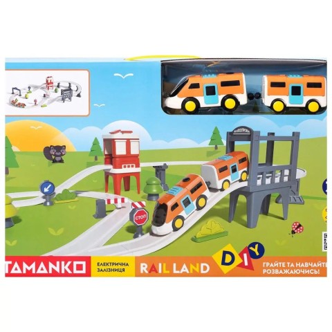Ігровий набір OTAMANKO RAIL LAND електрична залізниця, 35 деталей
