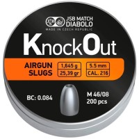 Кулі пневматичні JSB Slugs .217, 5,5 мм , 1,645 г, 200 шт/уп