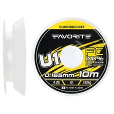 Флюорокарбон Favorite U1 FC 10m #1.0/0.165mm 4.2lb/1.92kg