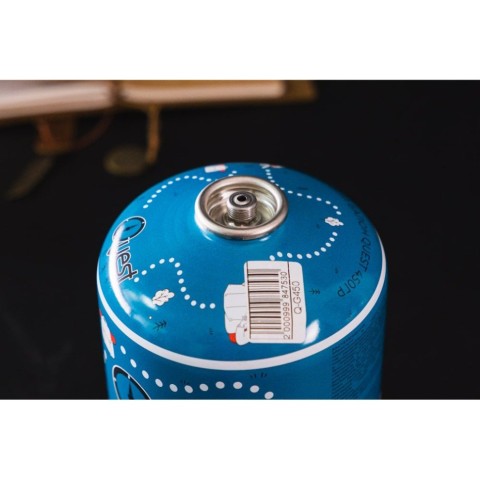 Набір Газовий обігрівач BRS-H22 + Газовий балон різьбовий бутановий Quest, 450гр