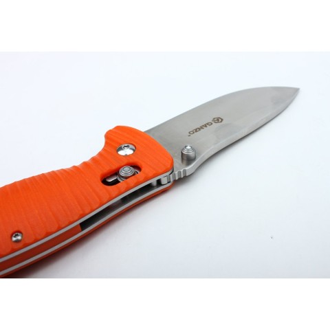 Ніж складаний туристичний Ganzo G720 (9 см) 440C / G10 помаранчевий