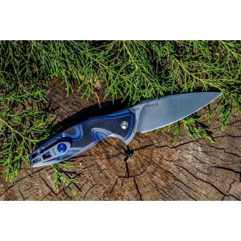 Ніж складаний туристичний Ruike Fang P105-Q, (9.2 см) 14C28N / G10 синій