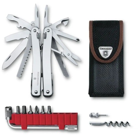 Мультитул Victorinox Swisstool Spirit X Plus 105мм,35функ+чорн.нейлон.чохол