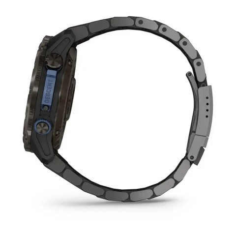 Смарт-годинник Garmin Descent Mk3i (51 мм) карбоново-сірий DLC титановий з DLC титановим ремінцем і Descent T2 Transceiver