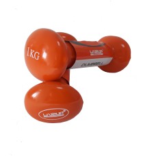 Гантели виниловые пара LiveUp VINYL  DUMBBELL EGG HEAD
