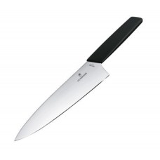 Кухонний ніж Victorinox Swiss Modern Carving лезо 20см широк. з чорн. ручкою (блістер)