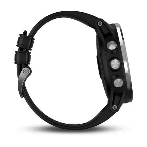 Смарт-часы Garmin Descent Mk1 серебристые с черным ремешком