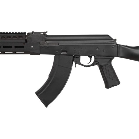 Страйкбольная винтовка LCT АК-104 AEG 6 мм с цевьем M-LOK ц:cashmir black