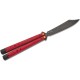 Ніж Benchmade Necron, balisong, ruby red G10