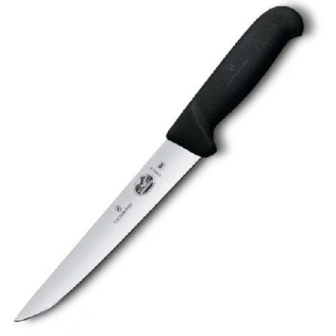 Кухонний ніж Victorinox Fibrox Sticking лезо 20см ріфл. з чорн. ручкой