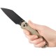 Нож CJRB Pyrite-Light Black Blade, ц:desert