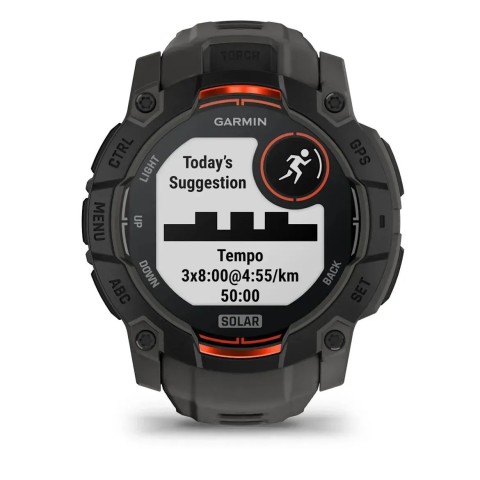 Смарт-часы Garmin Instinct 3 (50 мм) Solar черный/угольный