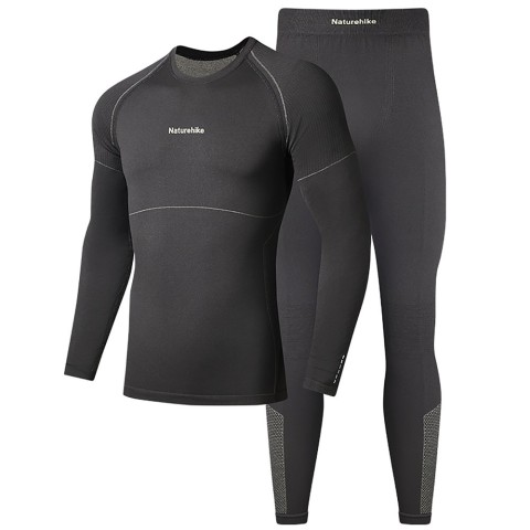 Комплект термобілизни чоловічої Naturehike CYY2342GC010, демісезон, розмір XXL, графіт