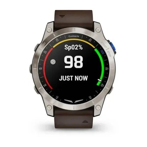 Смарт-годинник Garmin D2 Mach 1 з коричневим ремінцем Оксфорд