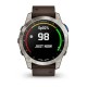 Смарт-годинник Garmin D2 Mach 1 з коричневим ремінцем Оксфорд