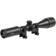 Приціл оптичний Hawke Fast Mount 3-9x40 AO сітка Mil Dot. Кільця на Weaver