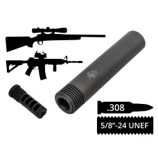 Глушник 2в1 з дтк AFTactical S44AM24 M242 калібр .308 різьба 5/8