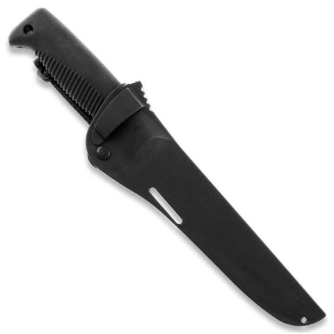 Нож Peltonen M95, покрытие PTFE Teflon, чёрный, черный композитный чехол