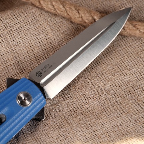 Ніж складаний туристичний Ruike P188-E, (9.1 см) D2 / G10 синій