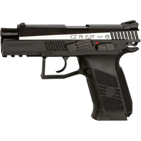 Пистолет пневматический ASG CZ 75 P-07 Duty Nickel Blowback CO2 BB кал. 4.5 мм