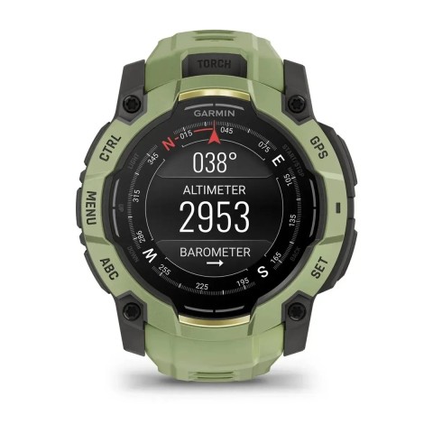 Смарт-годинник Garmin Instinct 3 (50 мм) AMOLED папоротево-зелений