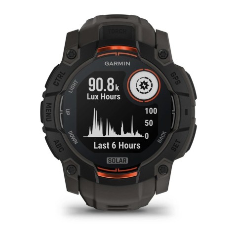 Годинник-навігатор Garmin Instinct 3 Solar 50мм Black with Charcoal 010-02935-00