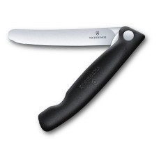 Нож кухонный складной Victorinox SwissClassic 11 см, скругленный, черный