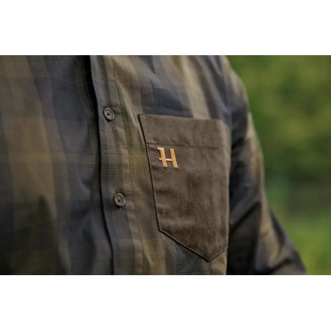 Рубашкa Harkila Akkan L/S L Зелёный/Коричневый