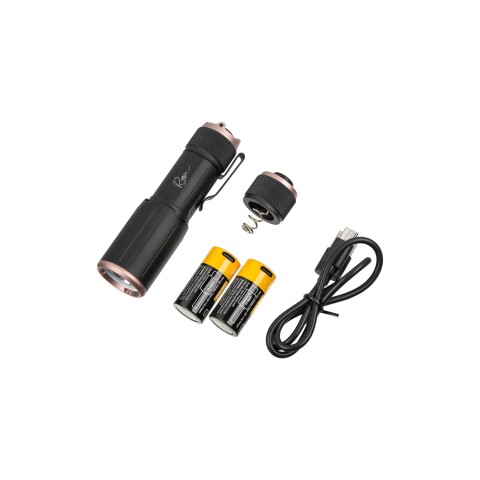 Ліхтар Sig Optics FOXTROT-EDC, COMPACT, RECHARGEABLE, HANDHELD FLASHLIGHT, WHITE LIGHT, ROSE EDITION