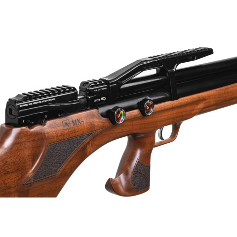 Пневматична Редукторна PCP гвинтівка  Aselkon MX7 Wood  кал. 4.5 дерево