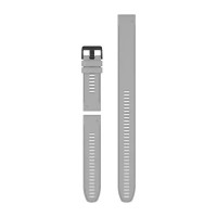 Ремінці для годинника Garmin QuickFit 26 силіконові припилено-сірі (із 3 частин, для дайвінгу)