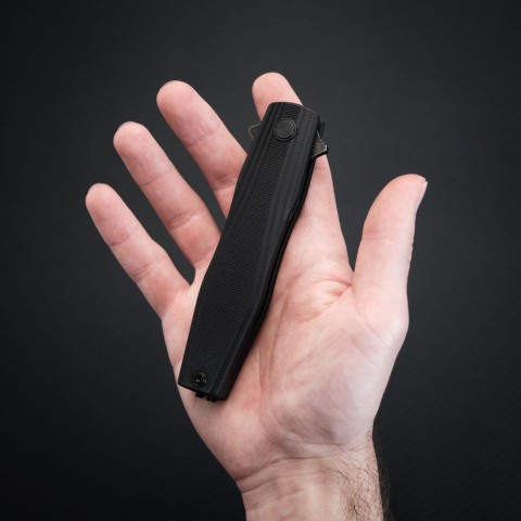 Ніж складаний туристичний Ruike P188-B, (9.1 см) D2 / G10 чорний