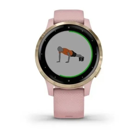 Смарт-годинник Garmin vivoactive 4S припилено-рожевий зі світло-золотистим безелем
