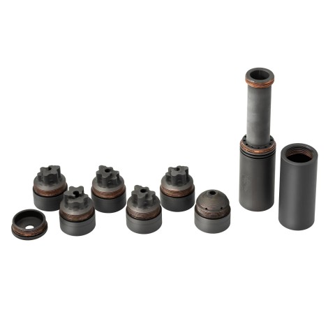 Інтегрований глушник AFTactical S441L, 6.5 Creedmoor, 5/8x24 UNEF, Болтовик 6.5мм