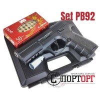 Стартовий пістолет Ekol Firat PB92 Black SET