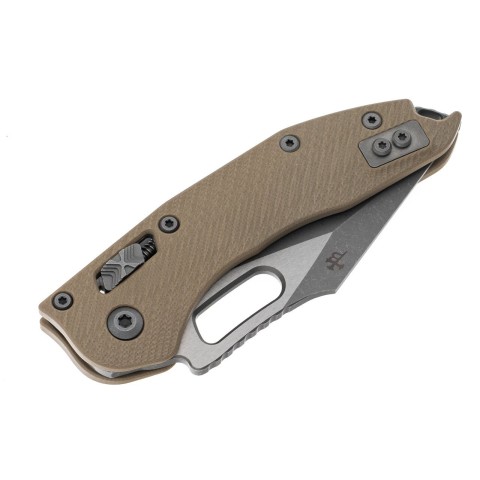 Ніж Microtech Stitch Ram-Lock, fluted, Apoc, руків'я G10 tan