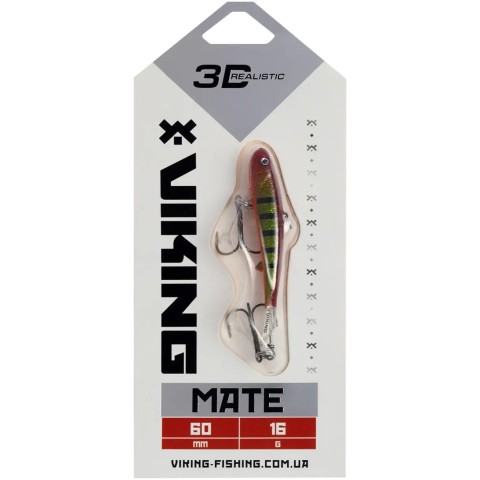Балансир Viking Fishing Mate Ice Jig 60mm 17g #17 Brown Perch