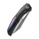Ніж складаний туристичний WE Knife Ignio Mystery Box Ignio Mystery Box, (8.39 см) Damasteel (Hakkapella) / 6AL4V Titanium чорний