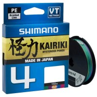 Шнур Shimano Kairiki 4 PE 150m (Multi Color) 0.10mm 6.8kg