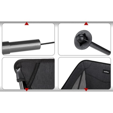 Крісло складане Naturehike Stellaluna L04 CNK2450JJ015, розмір M, алюміній, коричневий